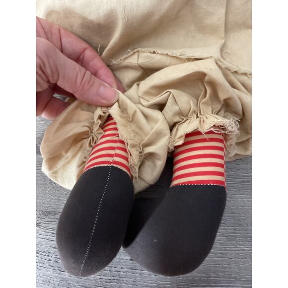 Vintage Rag Doll Raggedy Ann 18” Folk Art Doll - Picture 5 of 9